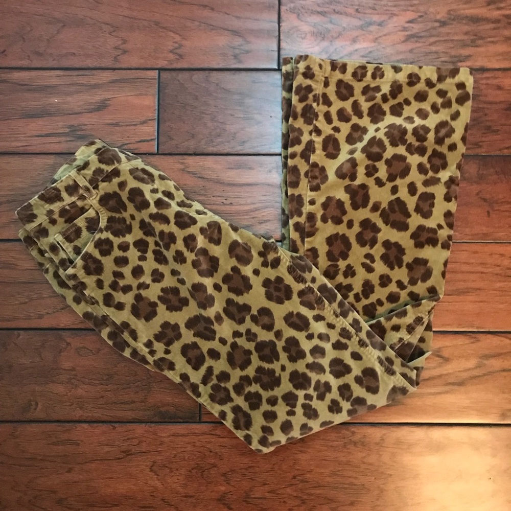 Mini Boden Animal Print Flare Pants Size 13Y/14Y